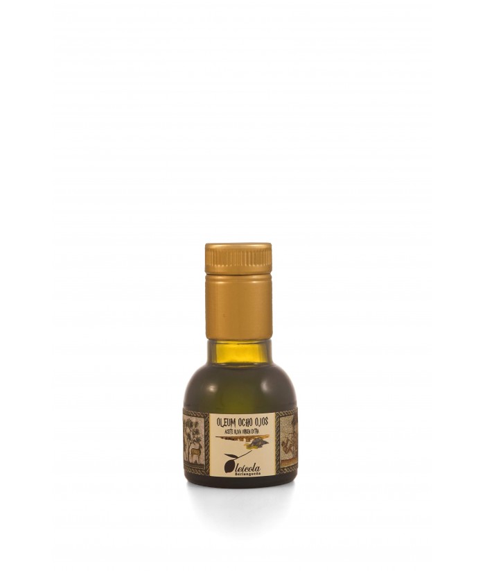 Aceite de Oliva Virgen Extra 20x100ml. Oleum Ocho Ojos Arbequino y Koroneiki Blend
