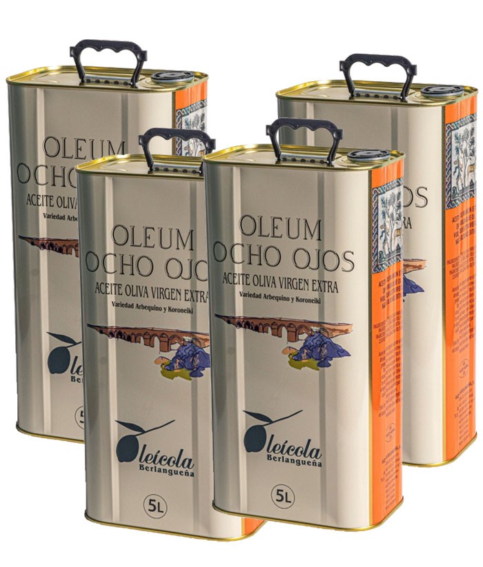 Aceite de Oliva Virgen Extra 4x5L. BLEND Arbequino y Koroneiki Aceite de Oliva Virgen Extra 4x5L. BLEND Arbequino y Koroneiki