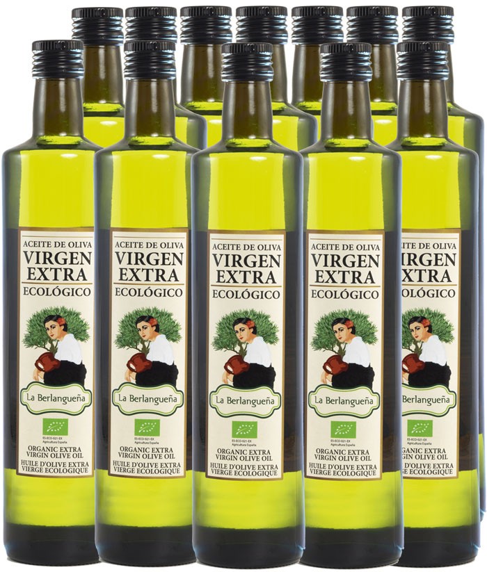 Aceite de Oliva Virgen Extra 12x750ml. Ecológico de Arbequino Aceite de Oliva Virgen Extra 12x750ml. Ecológico de Arbequino