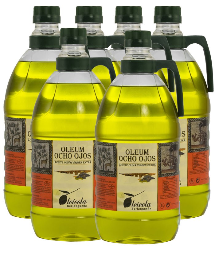 Aceite de Oliva Virgen Extra 6x2L. Variedad Arbequino Aceite de Oliva Virgen Extra 6x2L. Variedad Arbequino