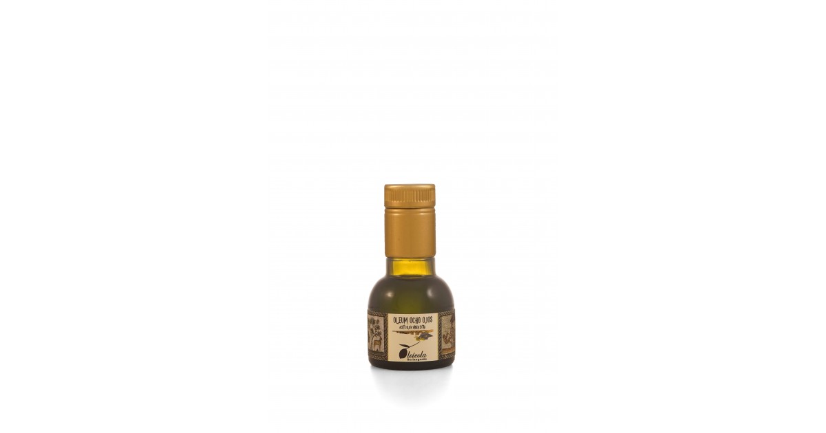 Aceite de Oliva Virgen Extra 20x100ml. Oleum Ocho Ojos Pico Limón Monovarietal